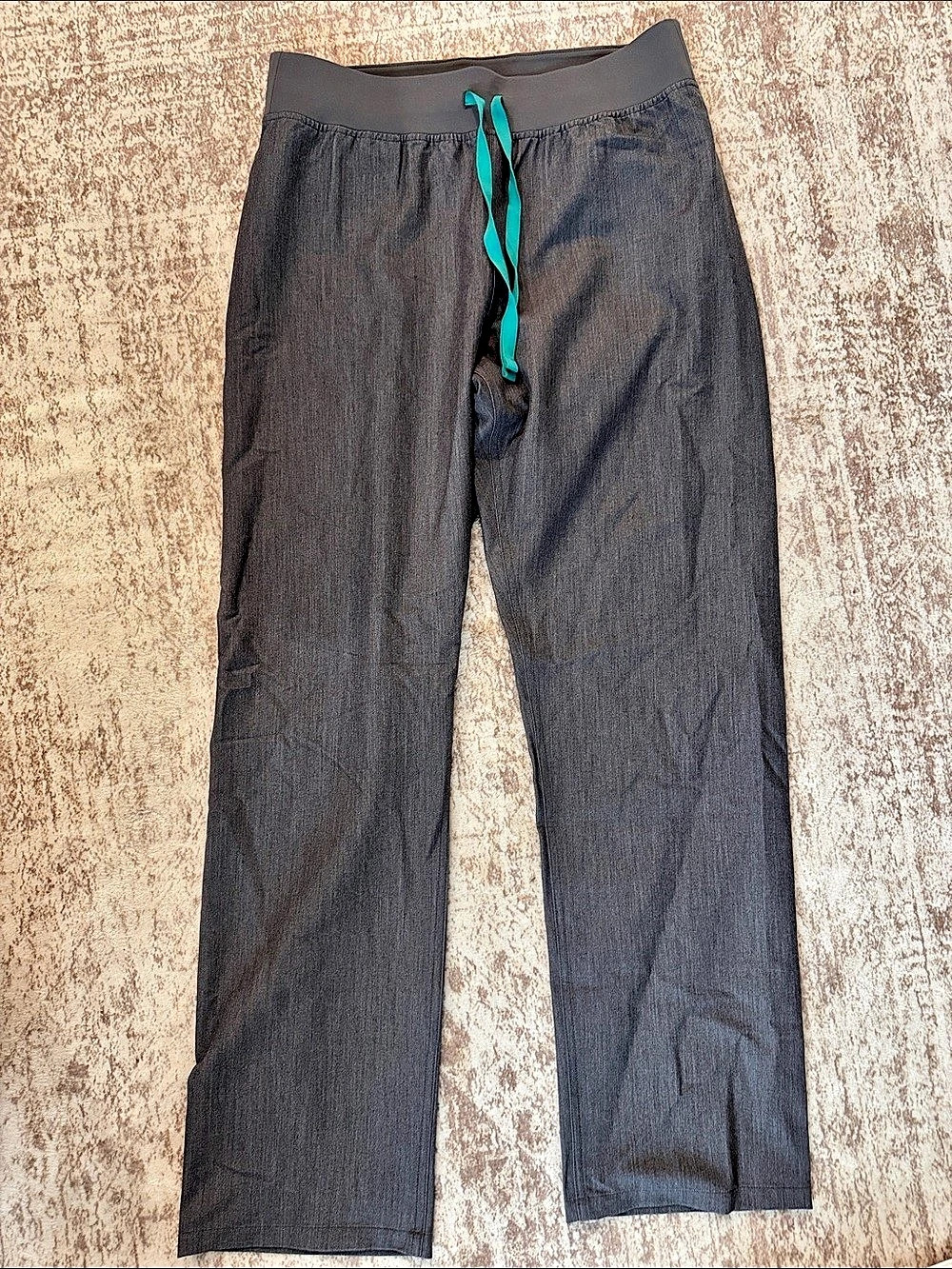 FIGS Livingston High-Rise Straight-Leg Scrub Pant Gray Medium NWT